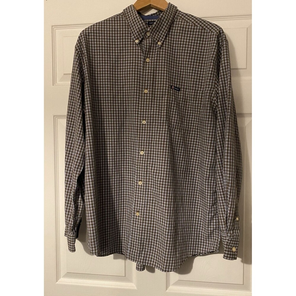 Chaps Easy Care button down Plaid shirt size XL long sleeve